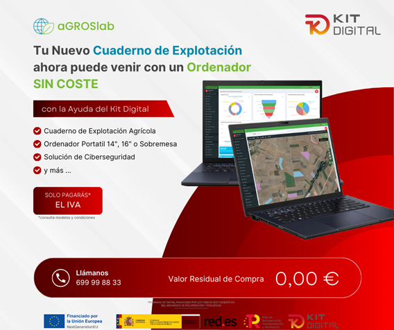 Kit Digital para Agricultores Cuaderno y Ordenador